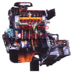 Four Stroke Four Cylinder Petrol Engine With Overhead Camshaft With Clutch, Gearbox & Carburetor